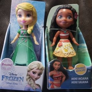 5 mini Disney Princesses